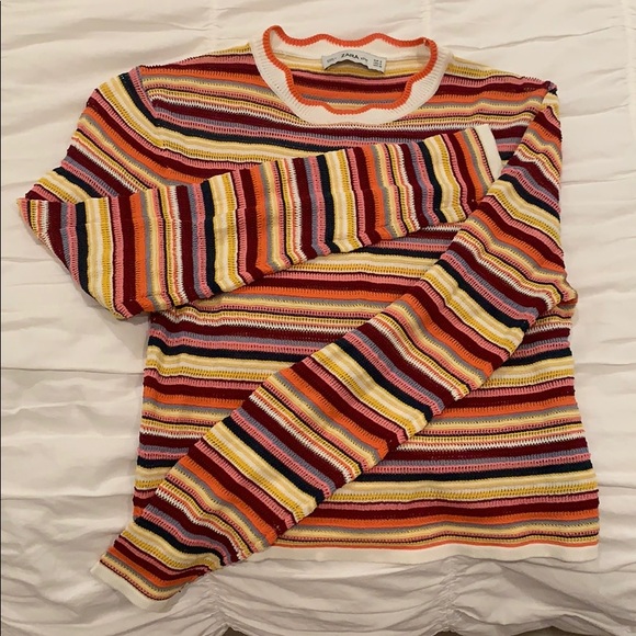 Zara Long Sleeve Knit Top - Picture 3 of 4